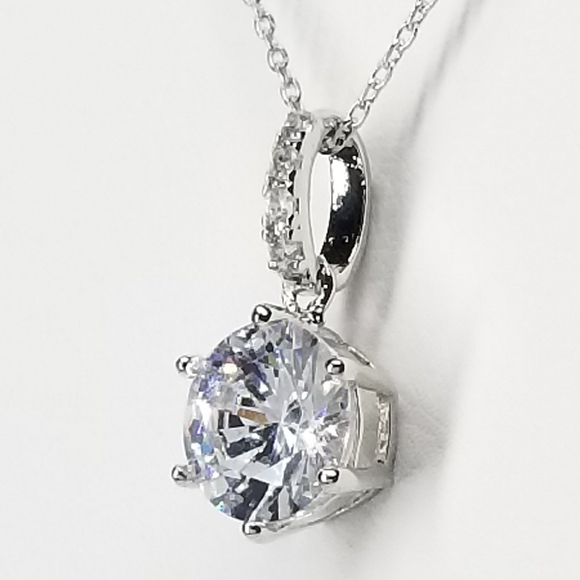 NEW Micro Pave CZ Diamond Necklace - Picture 4 of 10